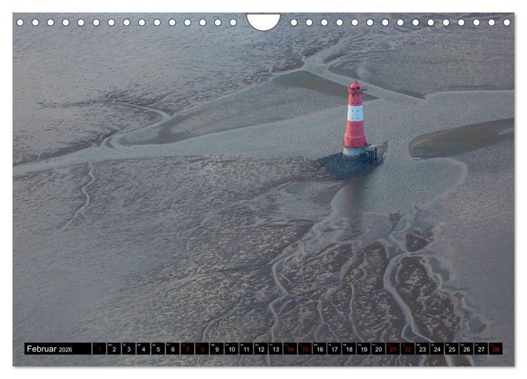 Produktbild: Das Wattenmeer von oben (Wandkalender 2026 DIN A4 quer), CALVENDO Monatskalender