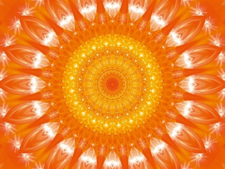 Produktbild: CALVENDO Puzzle Ein Motiv aus dem Kalender Energie - Mandalas in orange 1000 Teile Puzzle quer | 1000 Teile Lege-Gr&ouml;&szlig;e 64 &times; 48 cm Foto-Puzzle f&uuml;r gl&uuml;ckliche Stunden