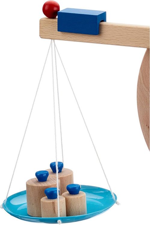 Produktbild: goki Waage, K&uuml;chenwaage mit Gewichten aus Holz