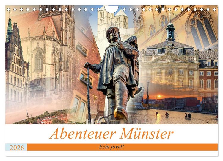 Produktbild: Abenteuer M&uuml;nster - Echt jovel! (Wandkalender 2026 DIN A4 quer), CALVENDO Monatskalender
