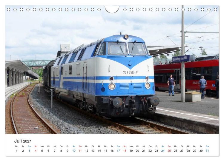 Produktbild: U-Boot trifft Babelsbergerin. Die Baureihen 118 und 119 der Deutschen Reichsbahn (Wandkalender 2027 DIN A4 quer), CALVENDO Monatskalender