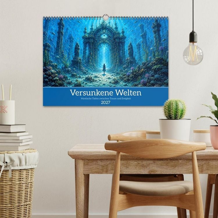 Produktbild: Versunkene Welten &ndash; Mystische Tiefen zwischen Traum und Ewigkeit (Wandkalender 2027 DIN A3 quer), CALVENDO Monatskalender