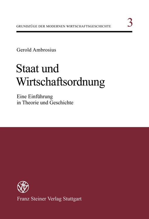 Produktbild: Staat und Wirtschaftsordnung