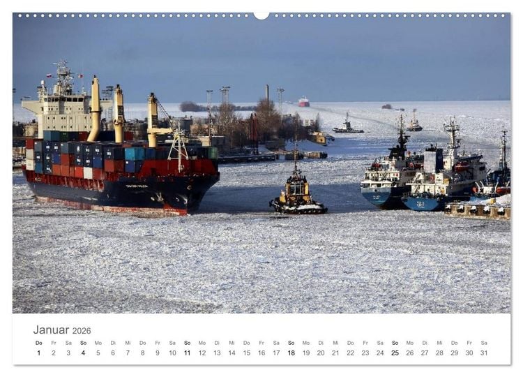 Produktbild: Faszination Schifffahrt &ndash; An Bord um die Welt (Wandkalender 2026 DIN A2 quer), CALVENDO Monatskalender