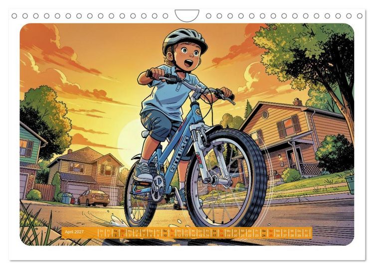 Produktbild: Mein erstes Fahrrad - Comic (Wandkalender 2027 DIN A4 quer), CALVENDO Monatskalender