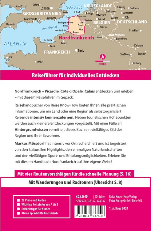 Produktbild: Reise Know-How Reiseführer Nordfrankreich - Picardie, Côte d'Opale, Calais