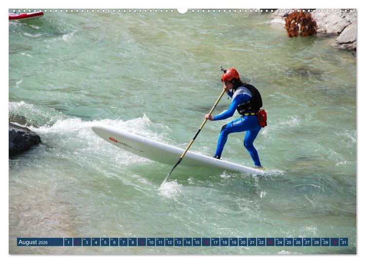 Produktbild: Wildwasser Stand up (hochwertiger Premium Wandkalender 2026 DIN A2 quer), Kunstdruck in Hochglanz
