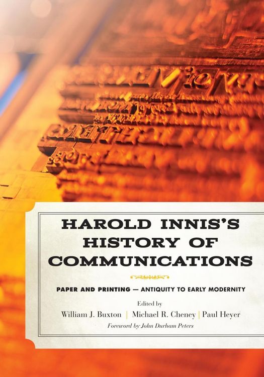 Produktbild: Harold Innis's History of Communications