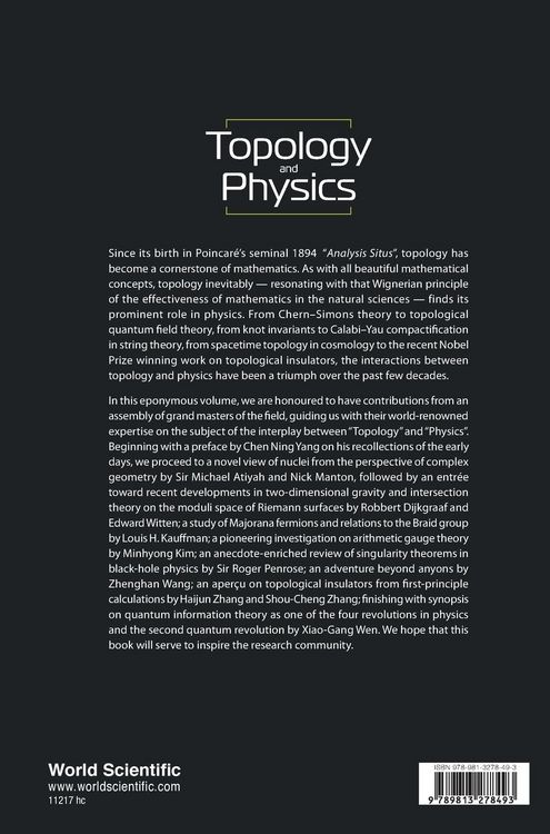 Produktbild: Topology and Physics