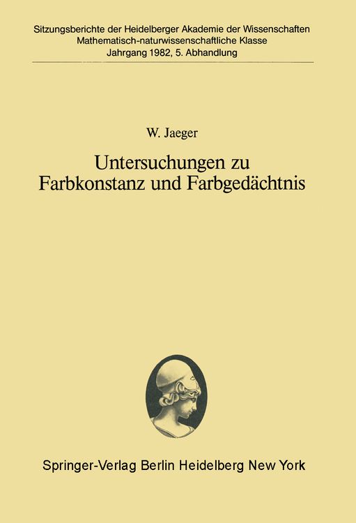 Produktbild: Untersuchungen zu Farbkonstanz und Farbged&auml;chtnis