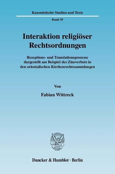 Produktbild: Interaktion religi&ouml;ser Rechtsordnungen.