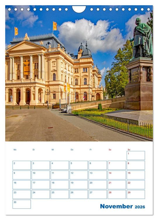 Produktbild: Residenzstadt Schwerin - Mecklenburg-Vorpommern - Terminplaner (Wandkalender 2026 DIN A4 hoch), CALVENDO Monatskalender