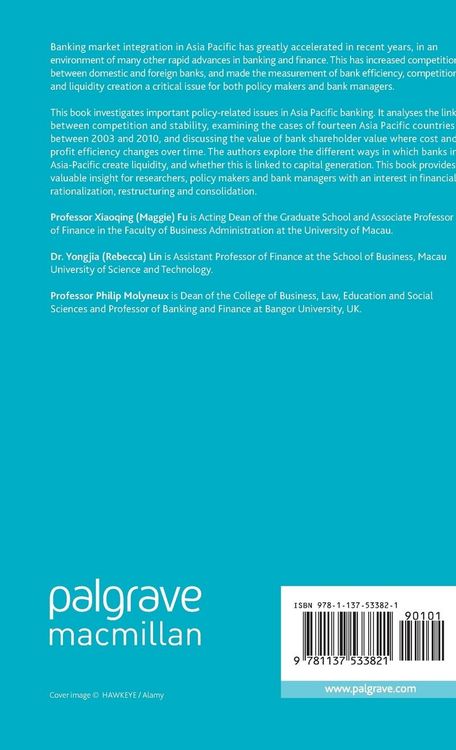 Produktbild: Bank Competition, Efficiency and Liquidity Creation in Asia Pacific