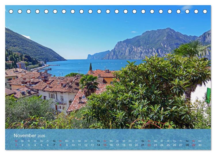 Produktbild: Gardasee - lago di Garda by Sascha Ferrari (Tischkalender 2026 DIN A5 quer), CALVENDO Monatskalender