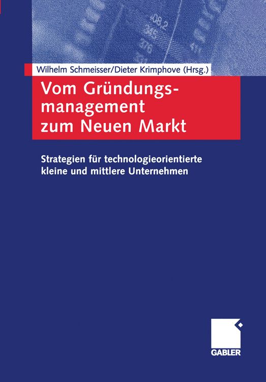 Produktbild: Vom Gr&uuml;ndungsmanagement zum Neuen Markt