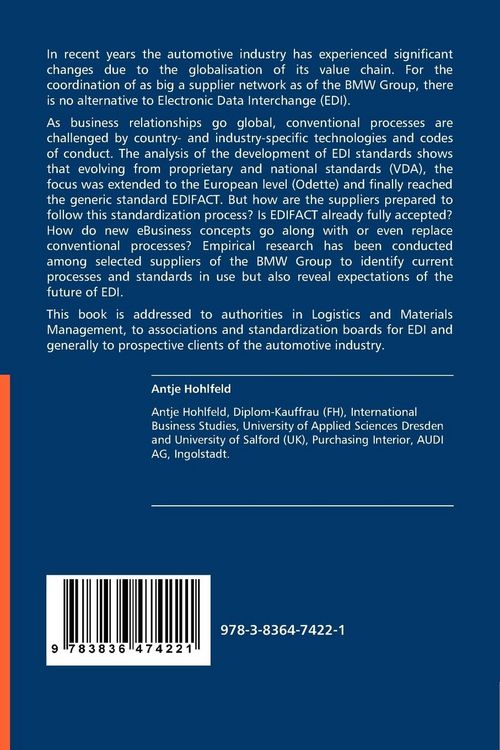 Produktbild: The Internationalisation of EDI in the Automotive Industry