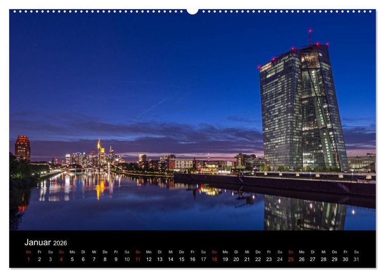 Produktbild: Frankfurt am Main (hochwertiger Premium Wandkalender 2026 DIN A2 quer), Kunstdruck in Hochglanz