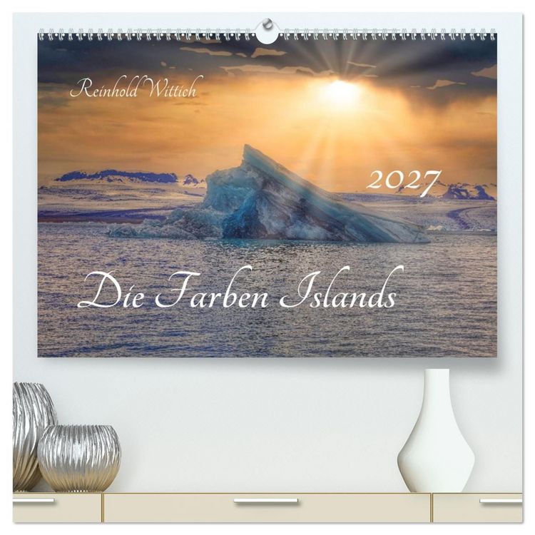 Produktbild: Die Farben Islands (hochwertiger Premium Wandkalender 2027 DIN A2 quer), Kunstdruck in Hochglanz