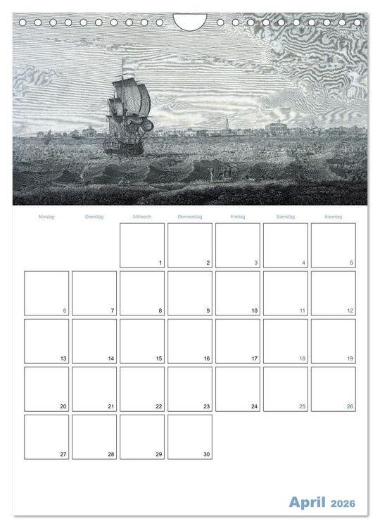 Produktbild: Segelschiffe - mit Planerfunktion (Wandkalender 2026 DIN A4 hoch), CALVENDO Monatskalender