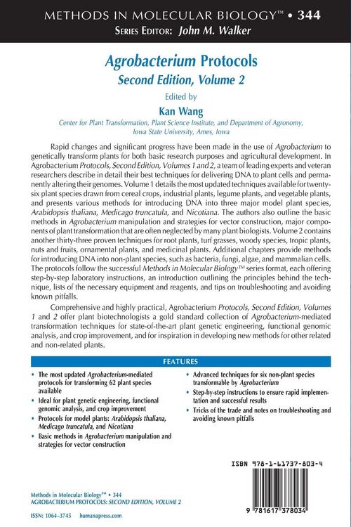 Produktbild: Agrobacterium Protocols