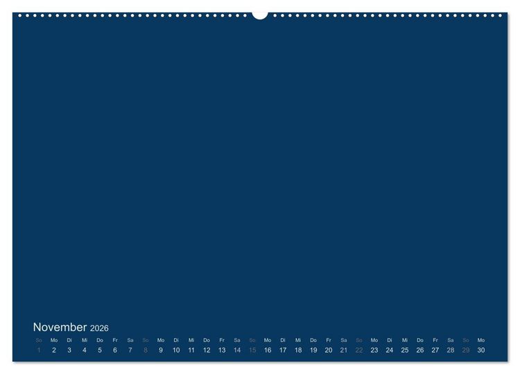 Produktbild: Bastelkalender - Dunkelblau (Wandkalender 2026 DIN A2 quer), CALVENDO Monatskalender