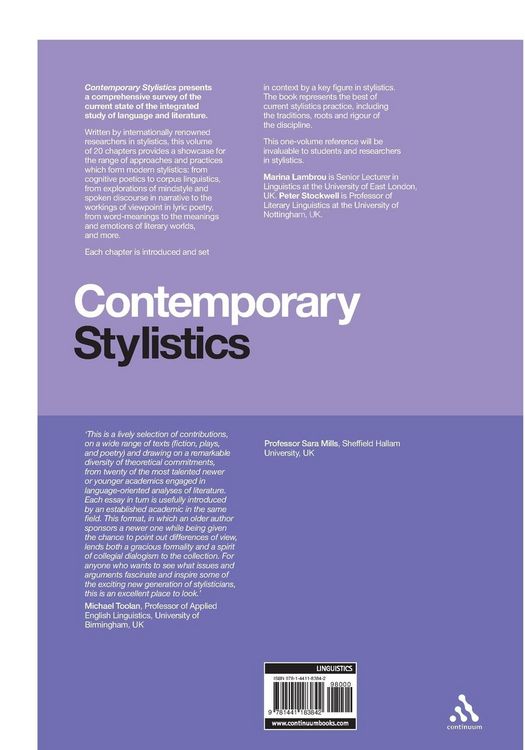 Produktbild: Contemporary Stylistics