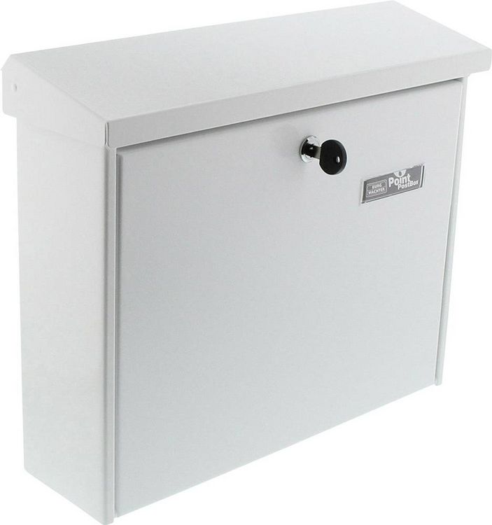 Produktbild: Burg W&auml;chter 61150 JOURNAL 5867W Briefkasten Stahlblech Wei&szlig; Schl&uuml;sselschloss