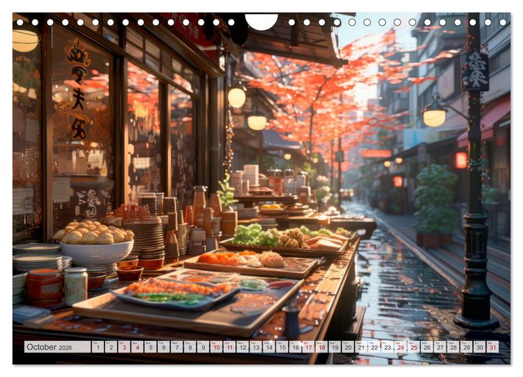 Produktbild: STREET FOOD Impressions around the world (Wall Calendar 2026 DIN A4 landscape), CALVENDO 12 Month Wall Calendar