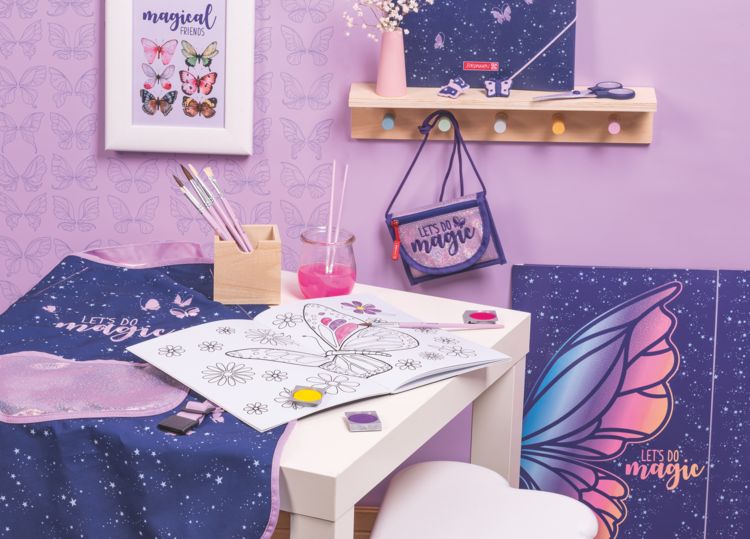 Produktbild: Brunnen Brustbeutel Magic Butterfly &brvbar; rosarot/lila