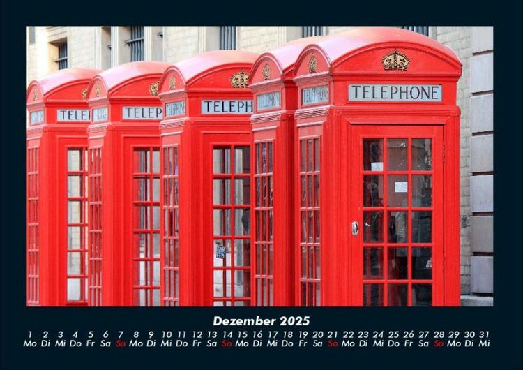 Produktbild: London 2025 Fotokalender DIN A4