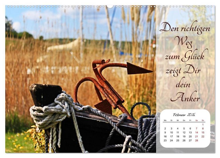 Produktbild: Mein Anker - Ein Jahr voller Halt (hochwertiger Premium Wandkalender 2026 DIN A2 quer), Kunstdruck in Hochglanz