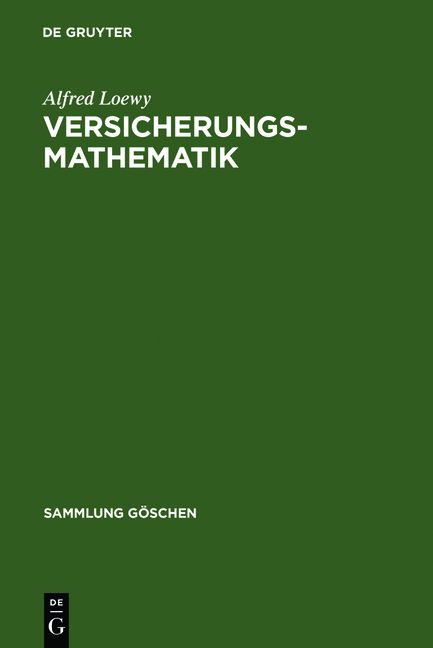 Produktbild: Versicherungsmathematik