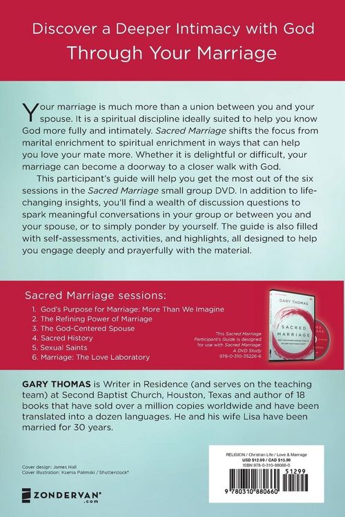 Produktbild: The Sacred Marriage Bible Study Participant's Guide