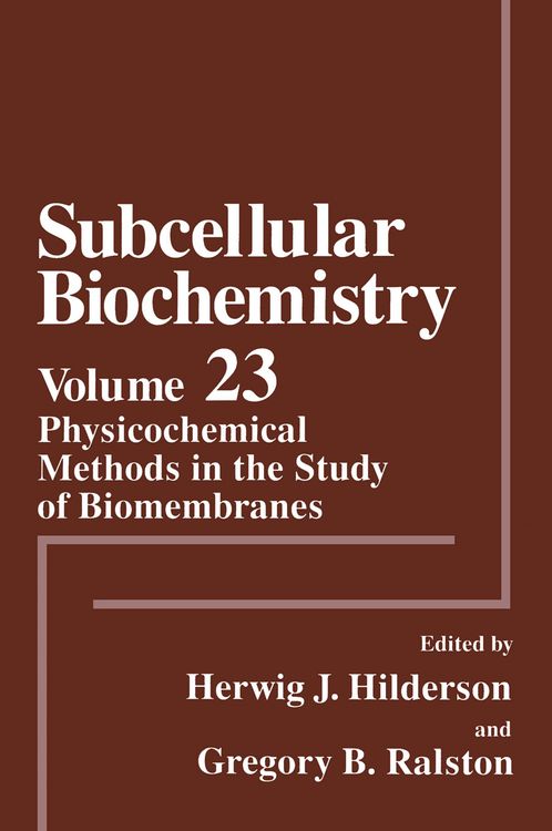 Produktbild: Physicochemical Methods in the Study of Biomembranes