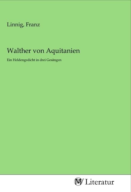 Produktbild: Walther von Aquitanien