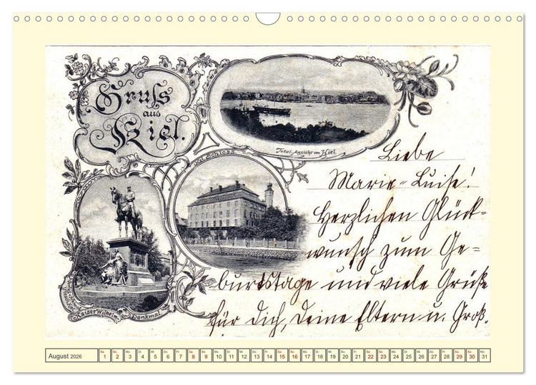 Produktbild: Gru&szlig; aus Kiel (Wandkalender 2026 DIN A3 quer), CALVENDO Monatskalender