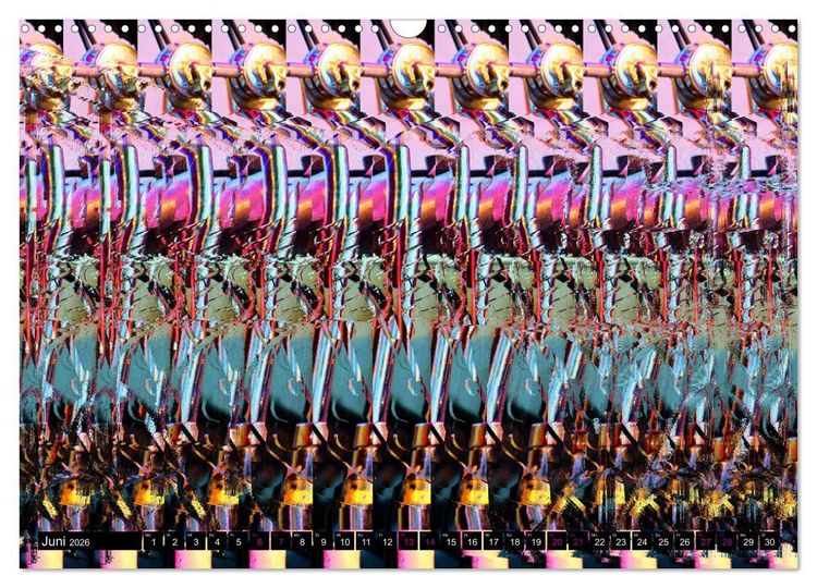 Produktbild: Magische Bilder - 3D Stereogramme (Wandkalender 2026 DIN A3 quer), CALVENDO Monatskalender