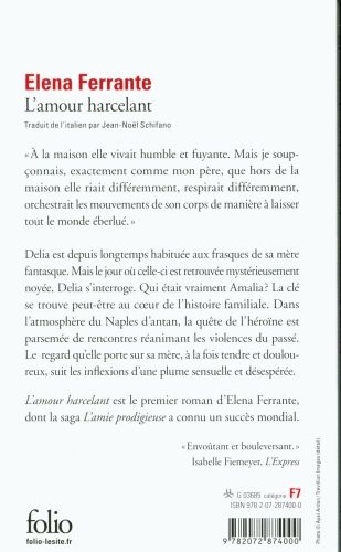 Produktbild: Ferrante, E: L'amour harcelant