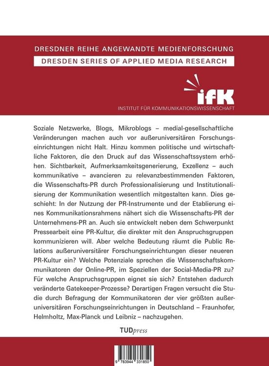 Produktbild: Wissenschafts-PR im (Social) Web