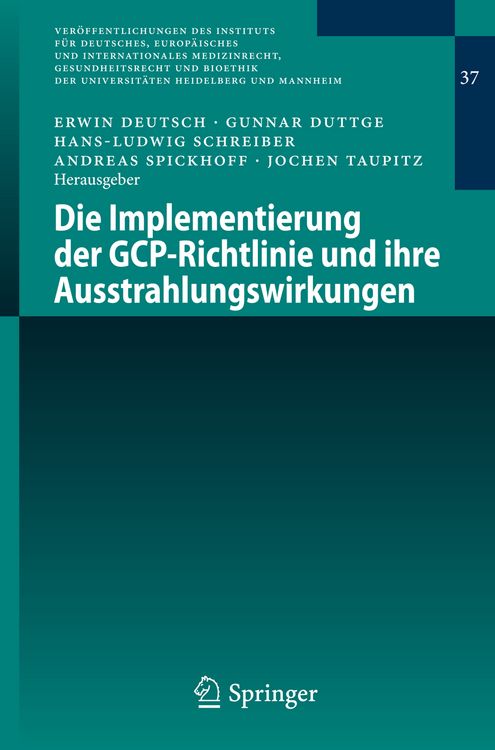 Produktbild: Die Implementierung der GCP-Richtlinie und ihre Ausstrahlungswirkungen