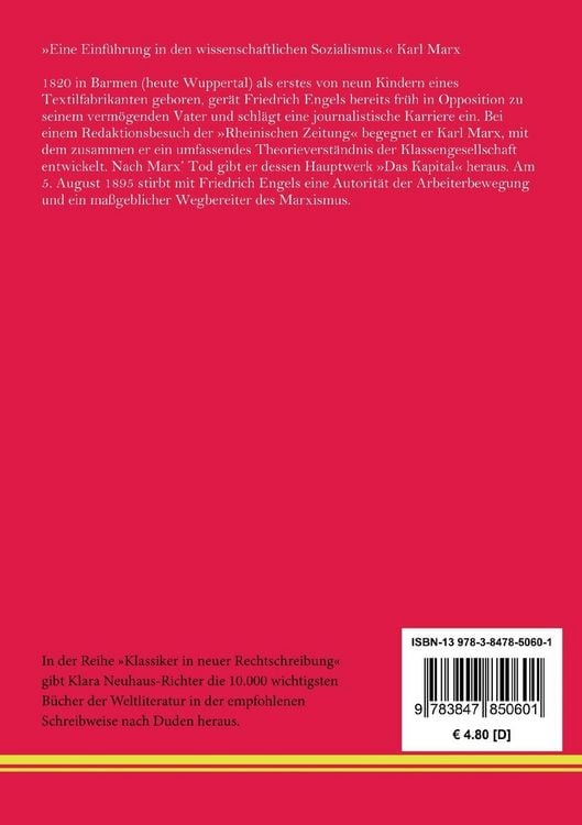 Produktbild: Die Entwicklung des Sozialismus von der Utopie zur Wissenschaft