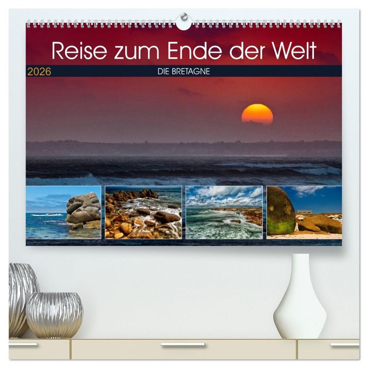 Produktbild: Die Bretagne - Eine Reise zum Ende der Welt (hochwertiger Premium Wandkalender 2026 DIN A2 quer), Kunstdruck in Hochglanz