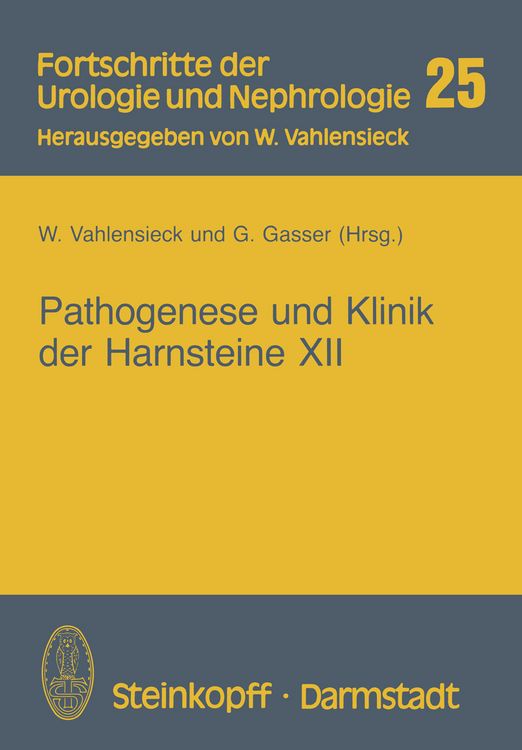 Produktbild: Pathogenese und Klinik der Harnsteine XII