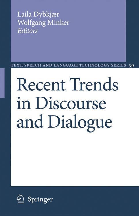 Produktbild: Recent Trends in Discourse and Dialogue