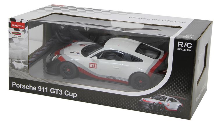 Produktbild: Porsche 911 GT3 Cup 1:14 weiss 2,4GHz