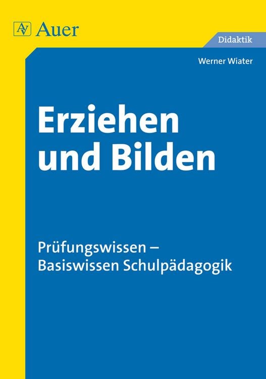 Produktbild: Erziehen und Bilden