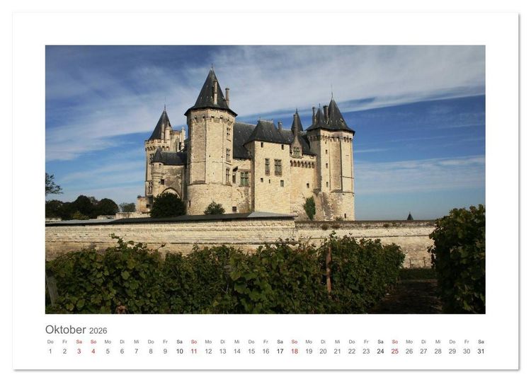 Produktbild: Unterwegs an der Loire (Wandkalender 2026 DIN A3 quer), CALVENDO Monatskalender