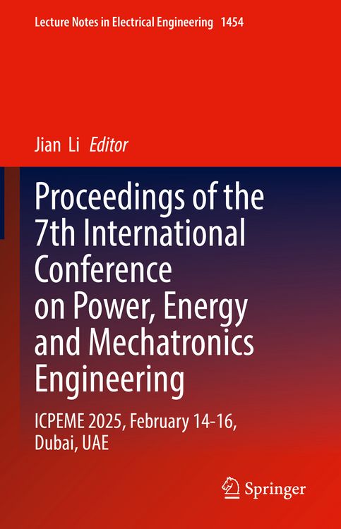 Produktbild: Proceedings of the 7th International Conference on Power, Energy and Mechatronics Engineering