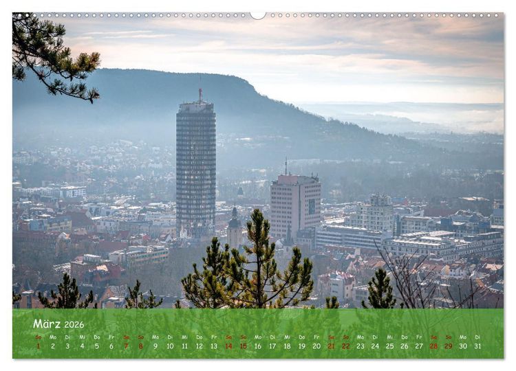 Produktbild: Jena - Faszination in Bildern (Wandkalender 2026 DIN A2 quer), CALVENDO Monatskalender