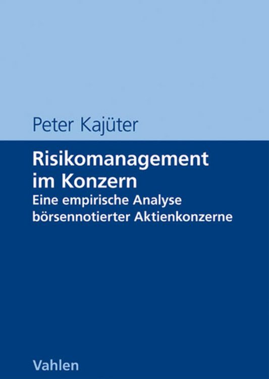 Produktbild: Risikomanagement im Konzern
